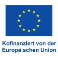 Flagge EU blau mit 12 Sternen